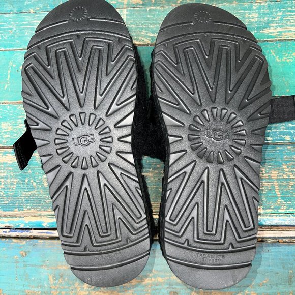 UGG Fluffita Black Platform Slide - Picture 9 of 9